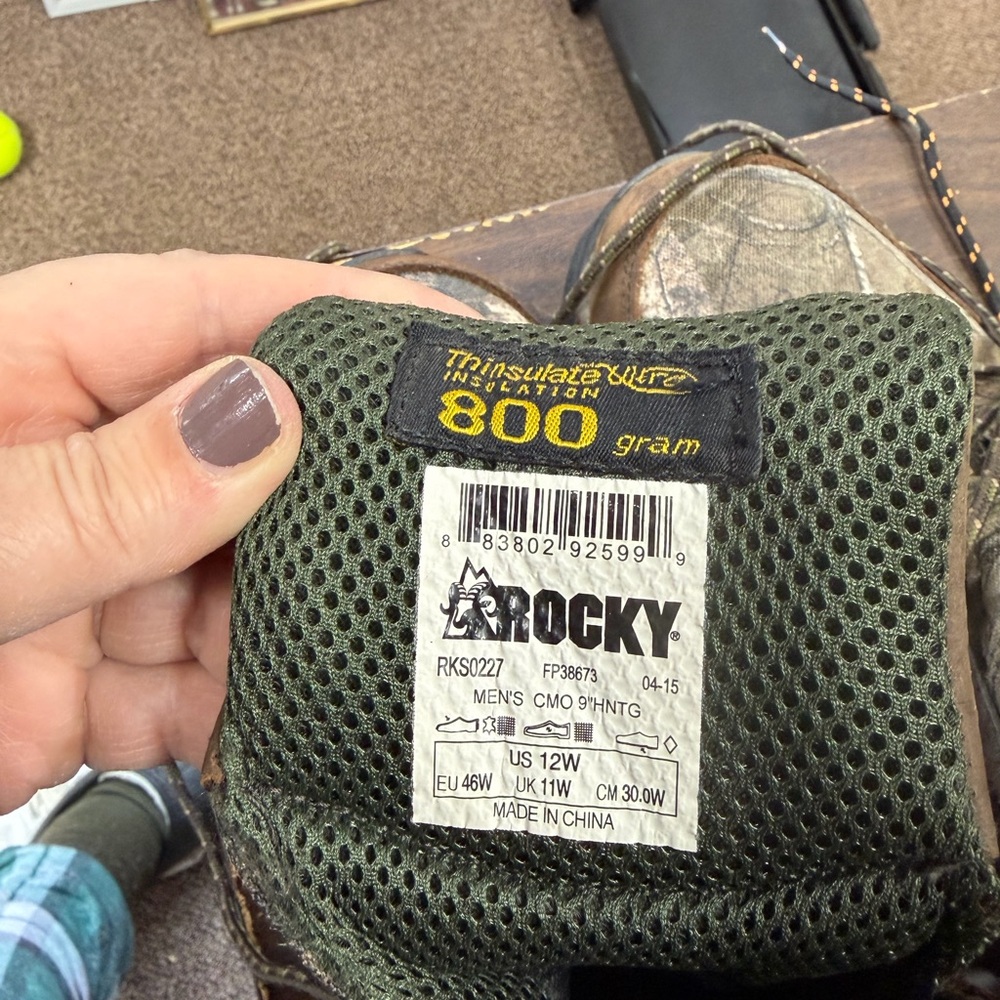 Size 12 Rocky boots like new have just been sitting